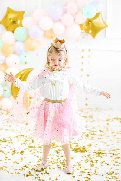 Princeses kostīma apmetnis meitenītei, Princess Costume Cape, Party Deco, STR2
