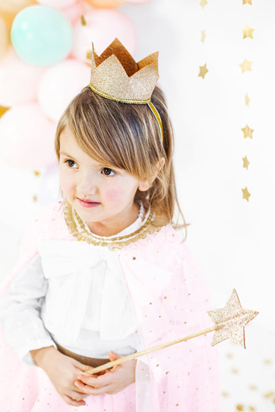 Princeses kostīma zelta burvju nūjiņa Zvaigznīte, Princess Wand Star, Party Deco, STD2-019