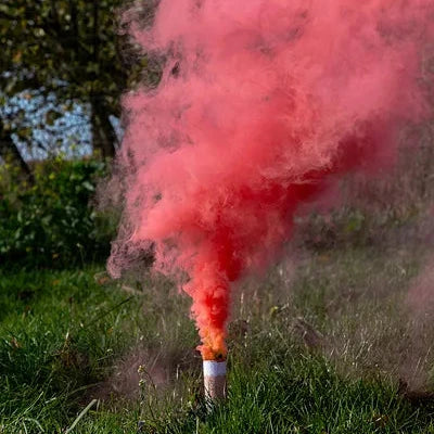 Dūmu svece, rozā, Color Smoke Bomb "It's a girl", 22.5cm, Party Deco, RAC1-081