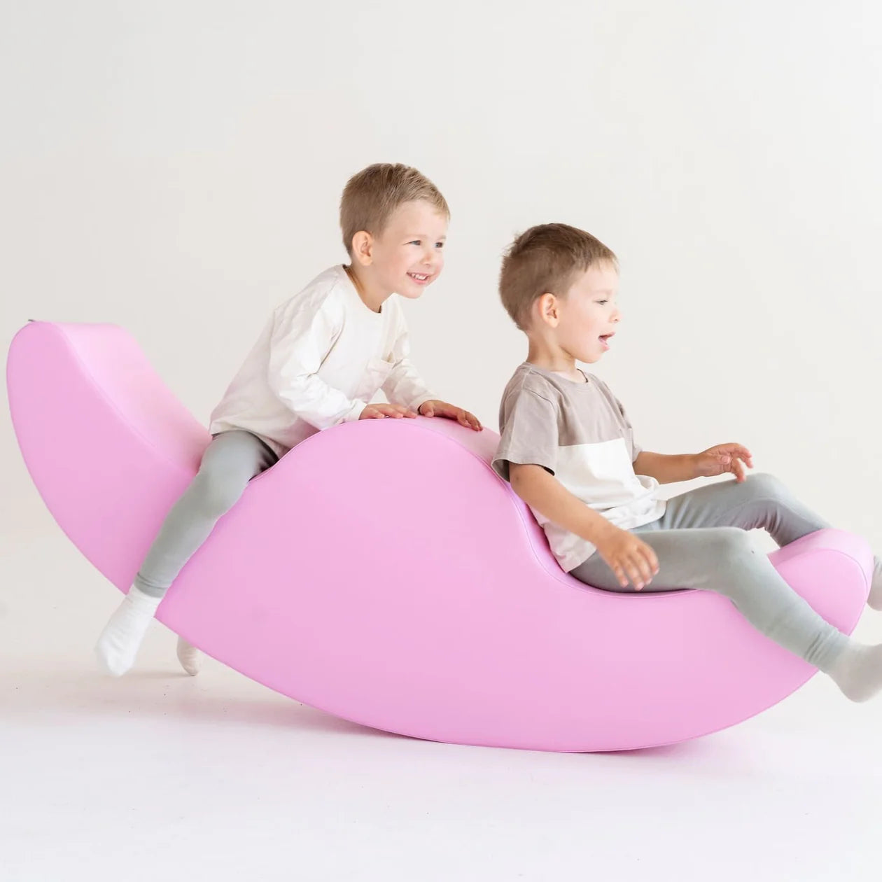 Dubultais šūpuļzirdziņš Buddy, Double Rocker Soft Play, IGLU - rozā, R_BUDDY_6