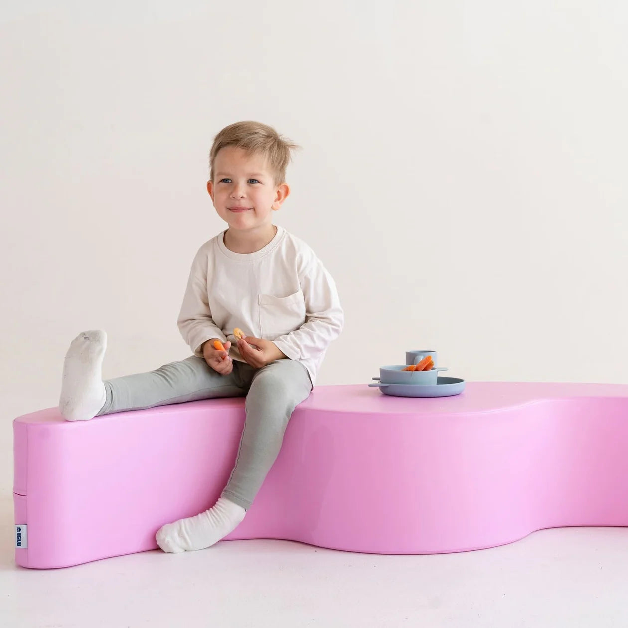 Dubultais šūpuļzirdziņš Buddy, Double Rocker Soft Play, IGLU - rozā, R_BUDDY_6
