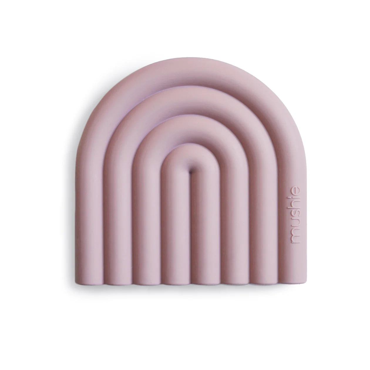 Silikona graužammanta Varavīksne, Baby Rainbow Teether Mauve, rozā, Mushie