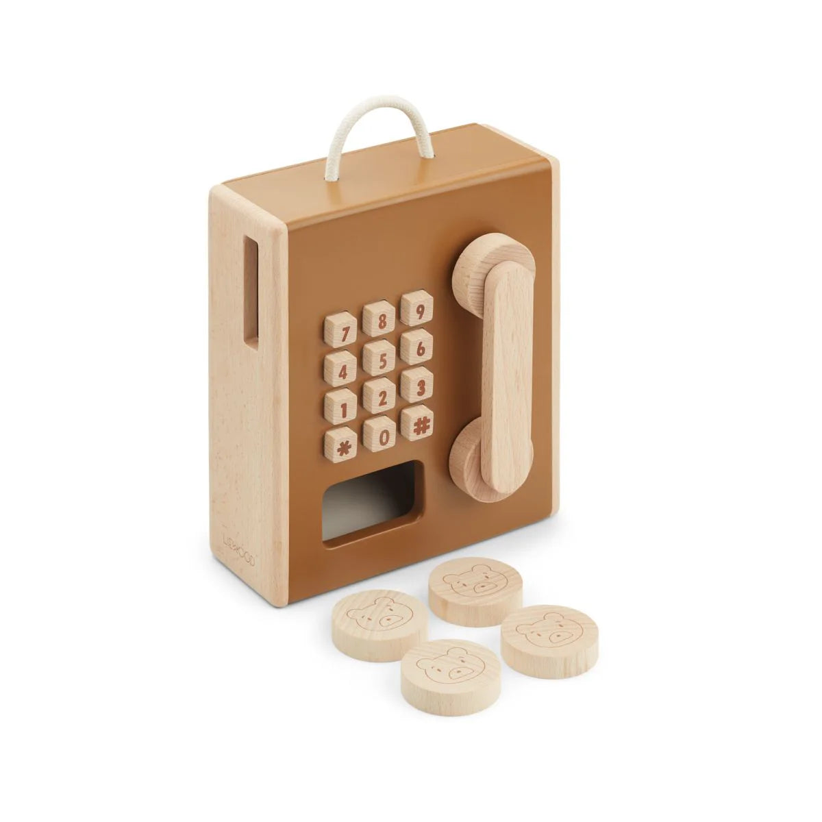 Koka spēļu telefons bērniem, Rufus Payphone, Liewood, LW14415