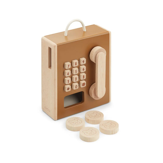Koka spēļu telefons bērniem, Rufus Payphone, Liewood, LW14415