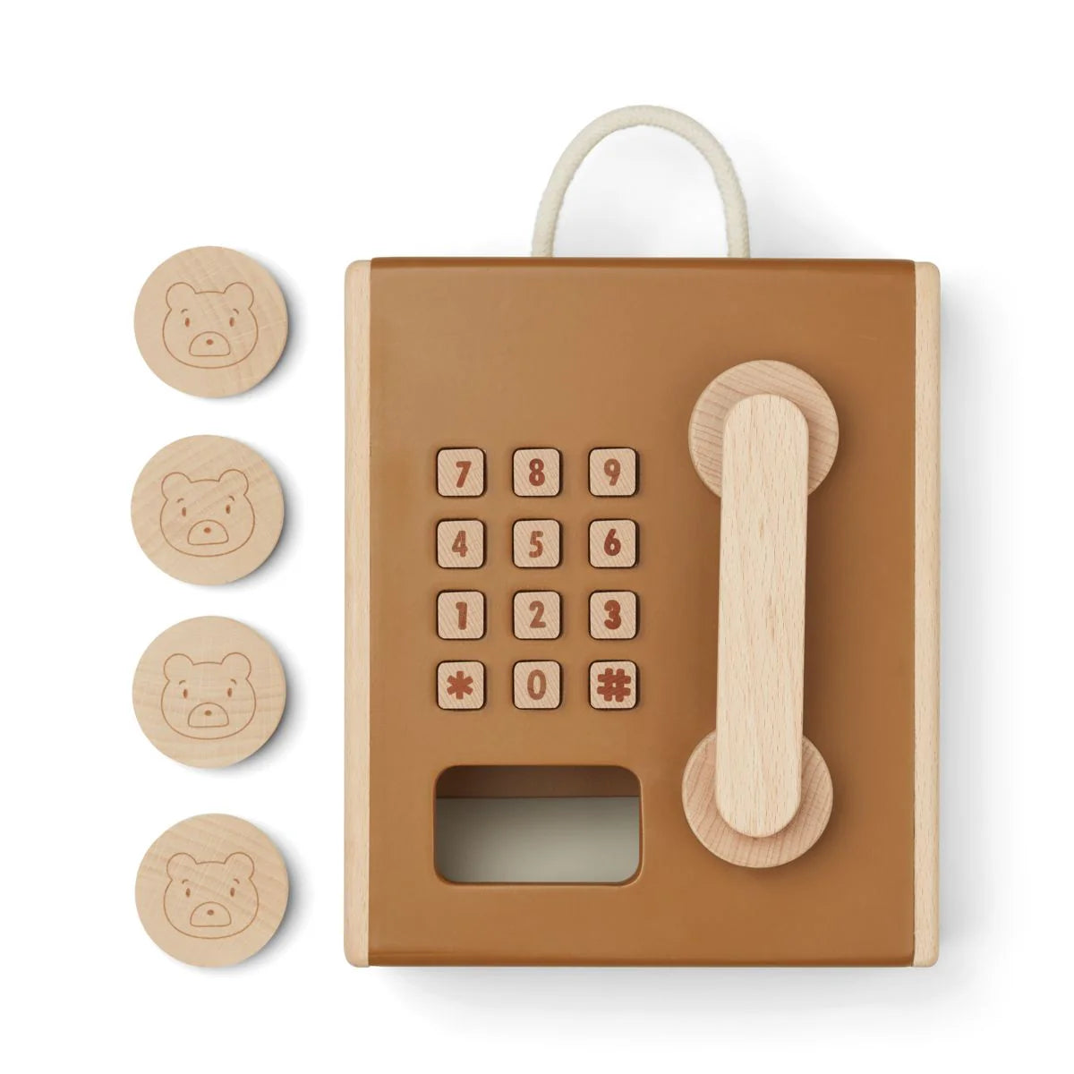 Koka spēļu telefons bērniem, Rufus Payphone, Liewood, LW14415
