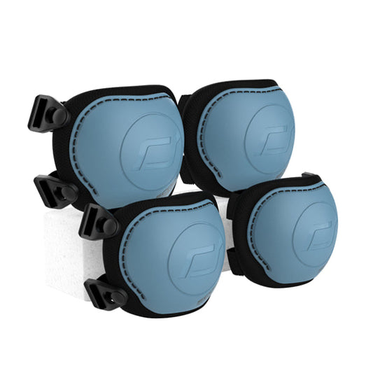 Bērnu aizsargu komplekts, zils, Protector Set Steel, Scoot and Ride, Size XXS