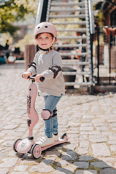 Bērnu aizsargu komplekts, rozā, Protector Set Rose, Scoot and Ride, Size XXS