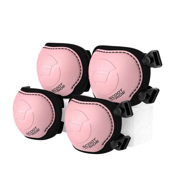 Bērnu aizsargu komplekts, rozā, Protector Set Rose, Scoot and Ride, Size S