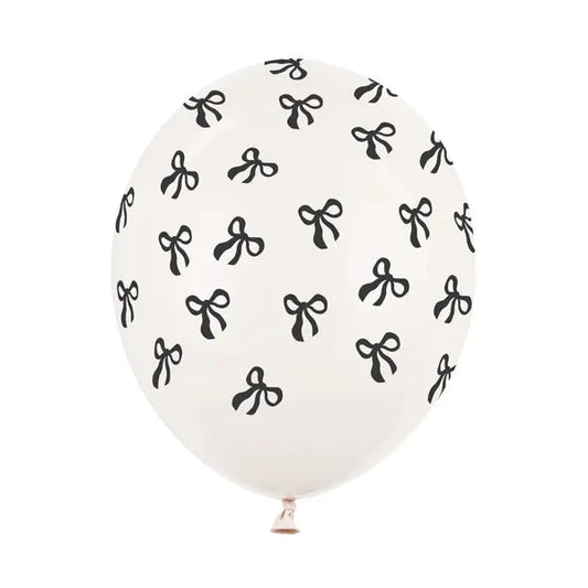 Balons - Bantītes, Pastel Off-White Bows, bēšs, 30cm