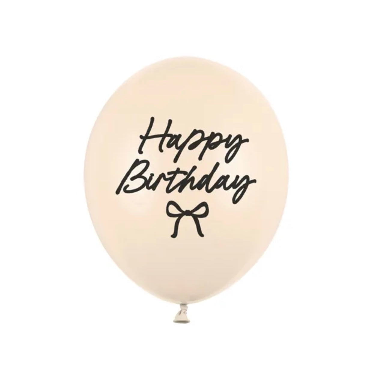 Hēlija balons - Happy Birthday Bows, Beige, bēšs, 30cm, SB14P-362-000