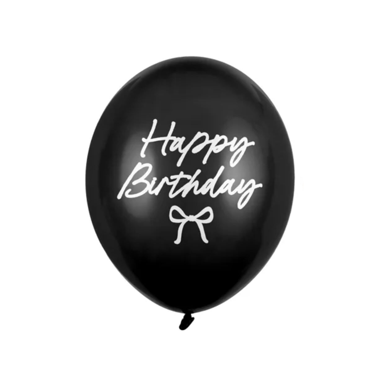 Balons - Happy Birthday Bows, Black, melns, 30cm, SB14P-362-000