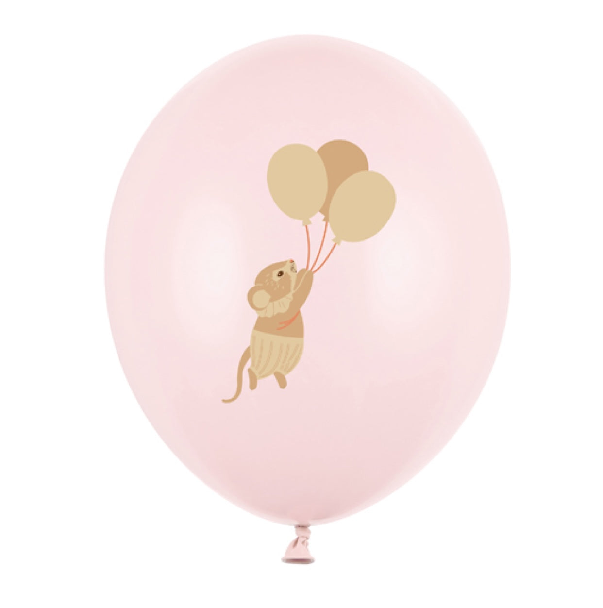Hēlija balons - Pele, Mice Balloon, Pale Pink, rozā, 30cm