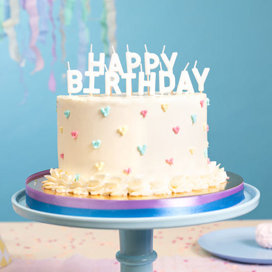 Svecītes kūkai Happy Birthday, Cake Candles, baltas, 2,5cm
Artikuls: SCS-13-008