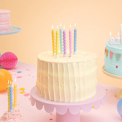 Dzimšanas dienas svecītes kūkai - viļņainas, Birthday Cake Candles, Curl
Artikuls: SCS-15-000