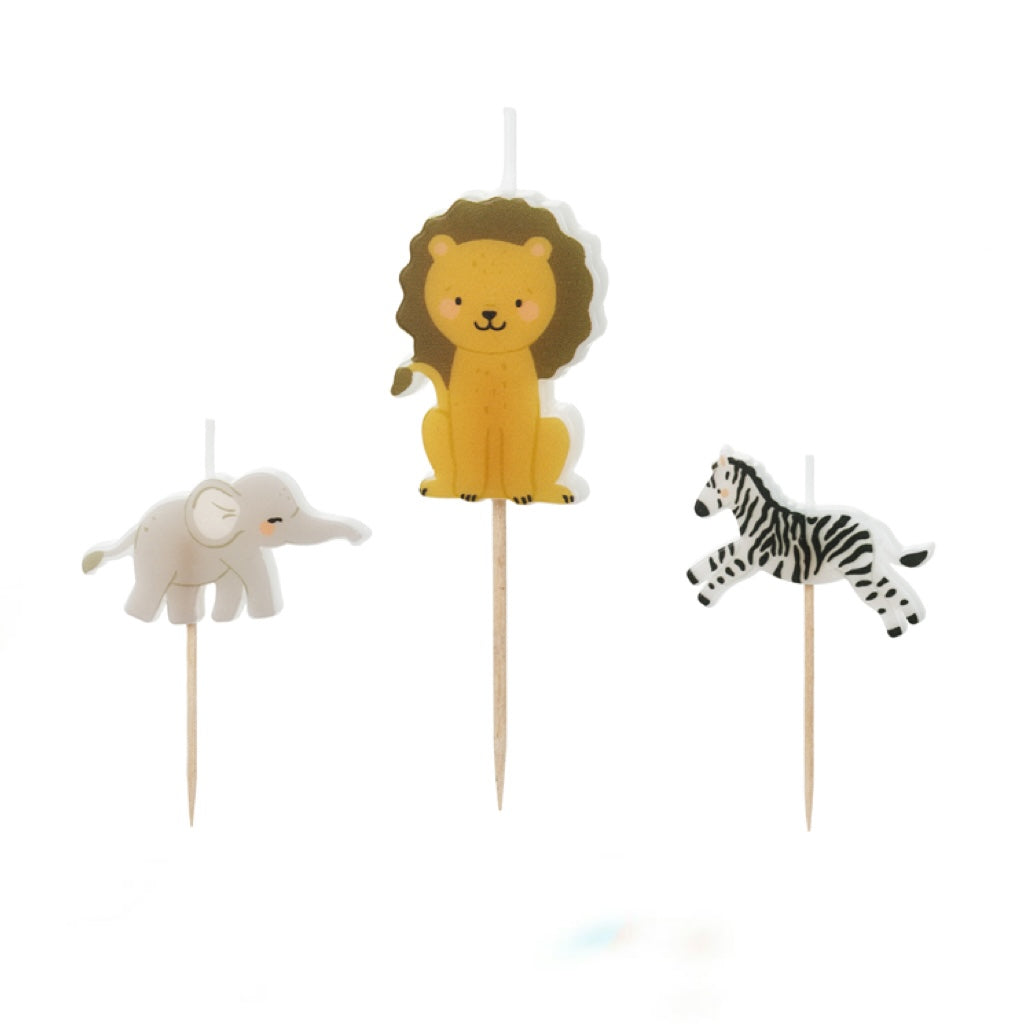 Safari Birthday Cake Candles