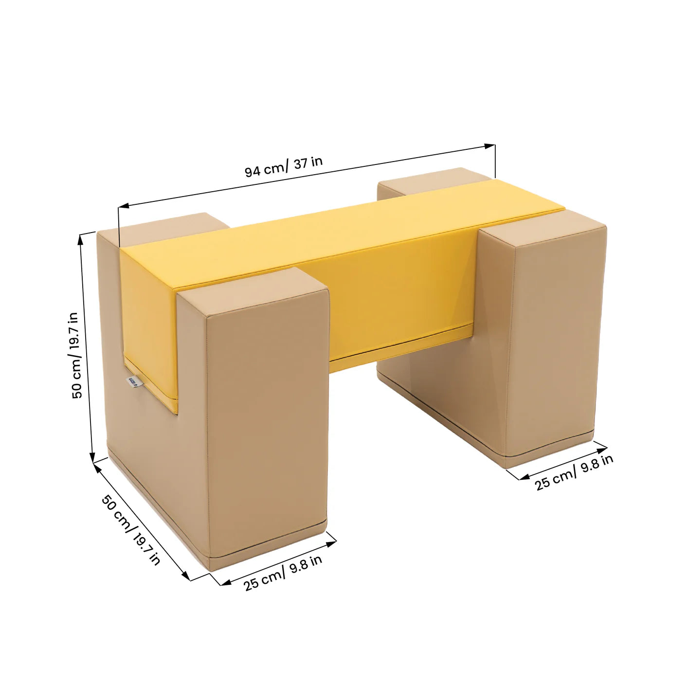 Mīkstie kluči Balance Bridge Soft Play, IGLU - Beige Honey, SET_03X_30