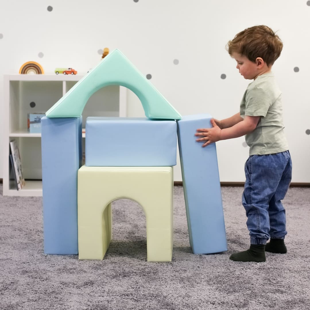 Mīkstie kluči Challenger Set Soft Play, IGLU - pasteļa zils, SET_37