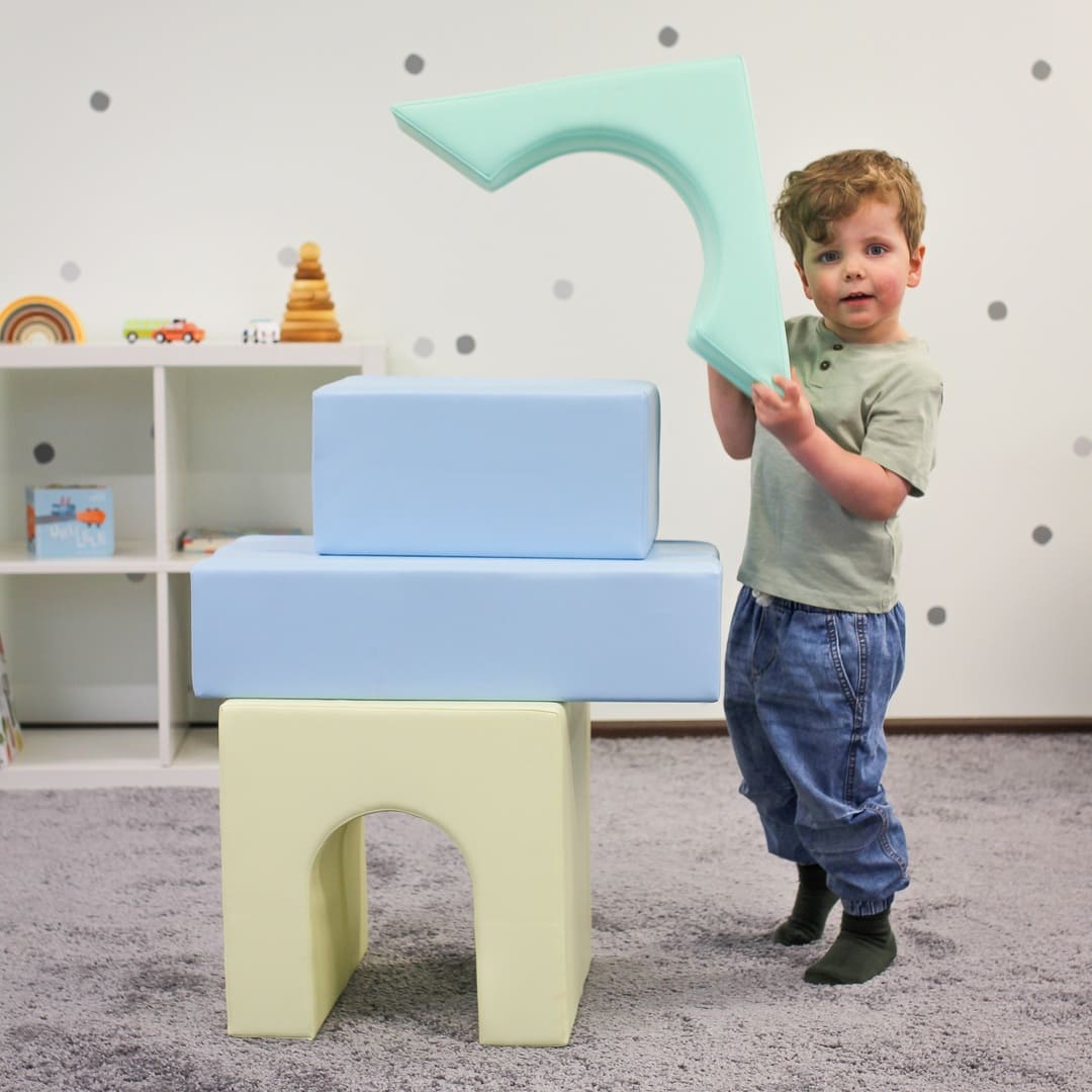 Mīkstie kluči Challenger Set Soft Play, IGLU - pasteļa zils, SET_37