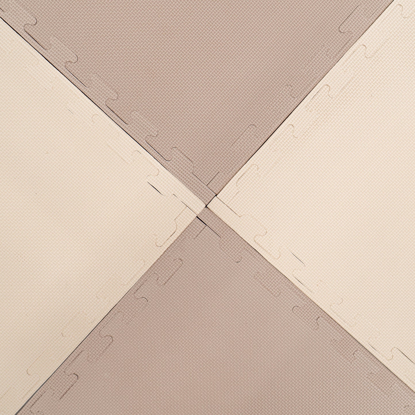 Divpusīgs rotaļu paklājs XL bēšs/tumši bēšs, Playmats Beige/Dark Beige, IGLU, SET_PLAYMATSXL_12