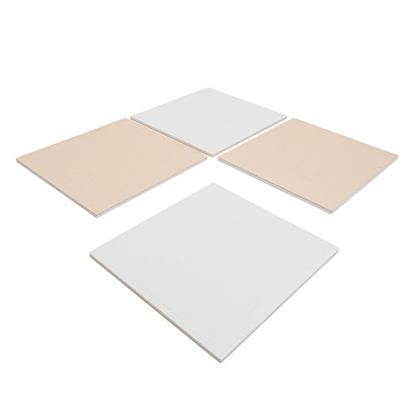 Divpusīgs rotaļu paklājs XL bēšs/balts, Playmats Beige/White, IGLU, SET_PLAYMATSXL_26