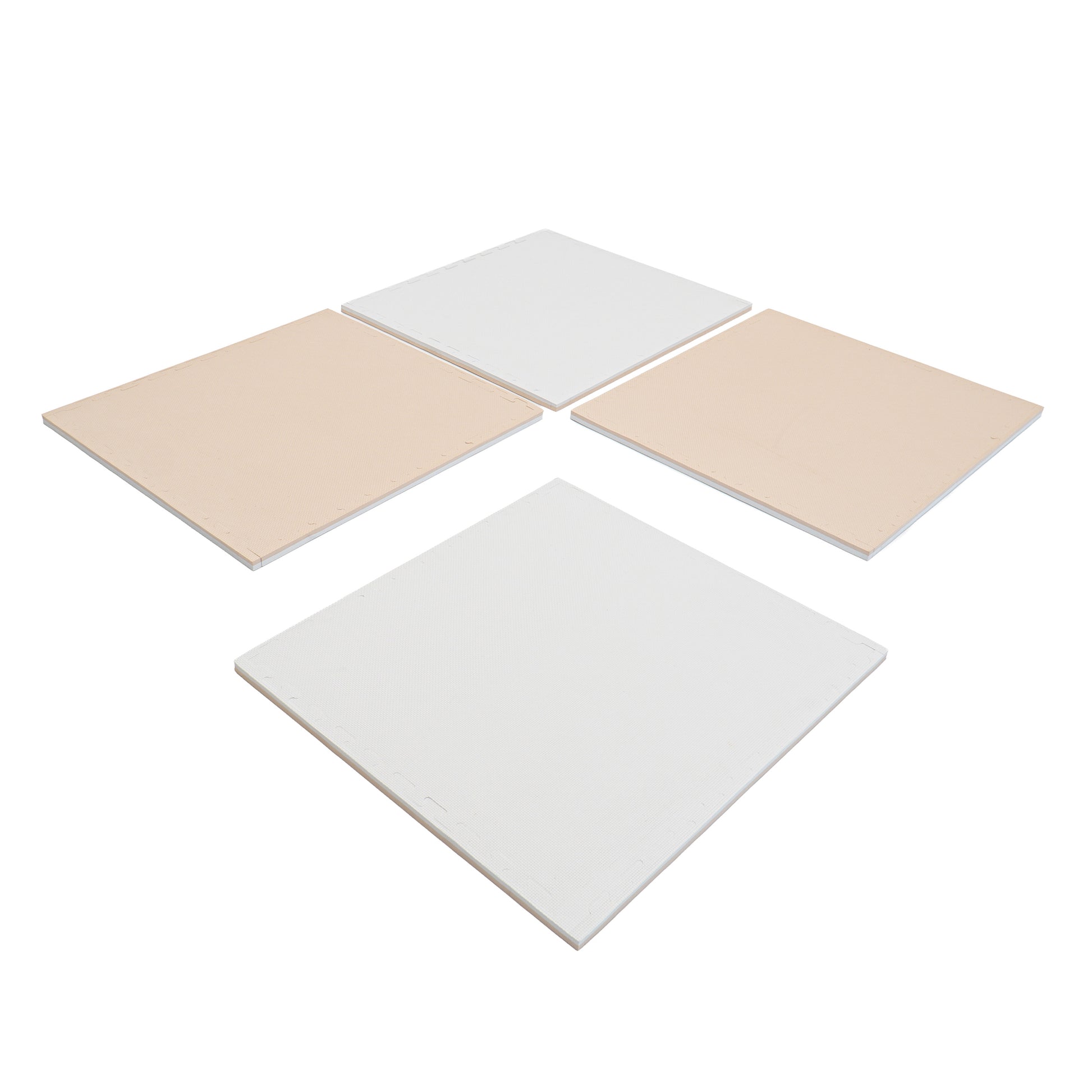 Divpusīgs rotaļu paklājs XL bēšs/balts, Playmats Beige/White, IGLU, SET_PLAYMATSXL_26