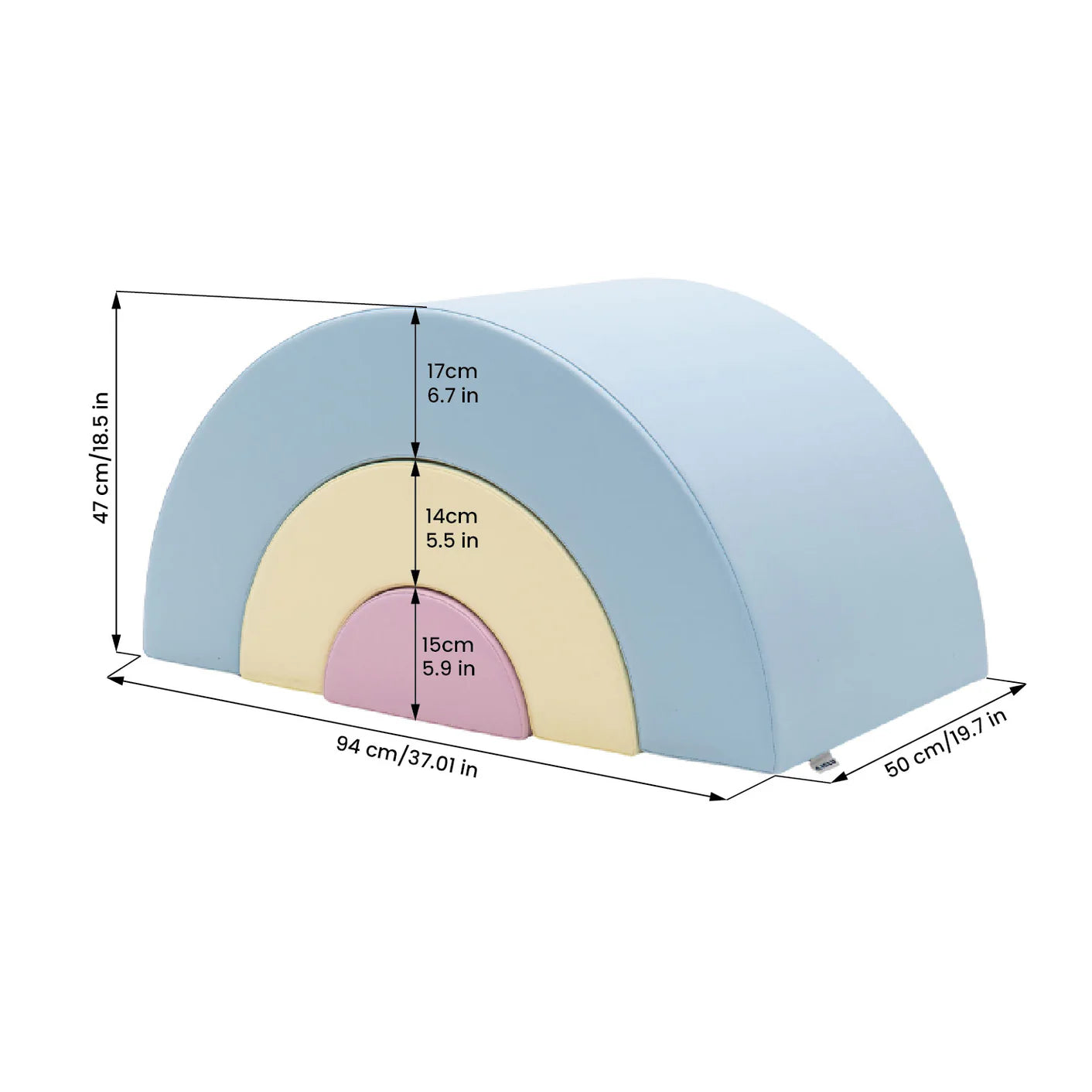 Mīkstie kluči Rainbow Soft Play, IGLU - Pastel Ice Cream, SET_Rainbow3_04