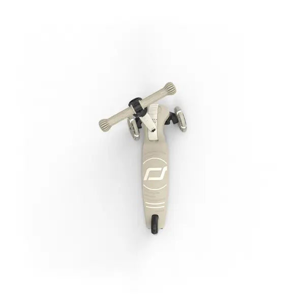 Bērnu skrejritenis bēšs, Highwaykick 3 S LED, Ash, Scoot and Ride, 00937