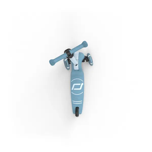 Bērnu skrejritenis zils, Highwaykick 3 S LED, Steel, Scoot and Ride, 00933