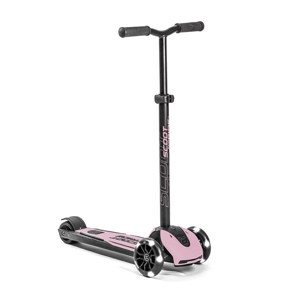 Bērnu skrejritenis rozā, Highwaykick 5 LED, Rose, Scoot and Ride, 00011