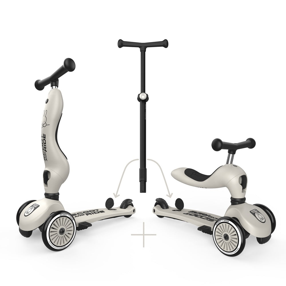 Transformējams skrejritenis Highway Kick 1, Push and Go, MIFFY, Scoot and Ride, SAR54155