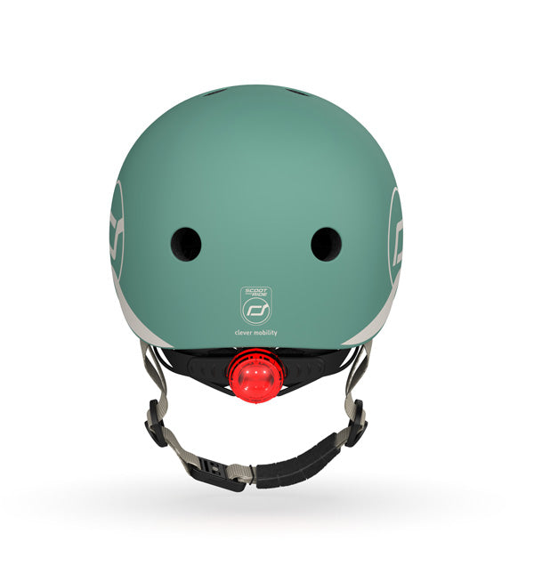 Bērnu ķivere zaļa, Helmet Forest, Scoot and Ride, S-M