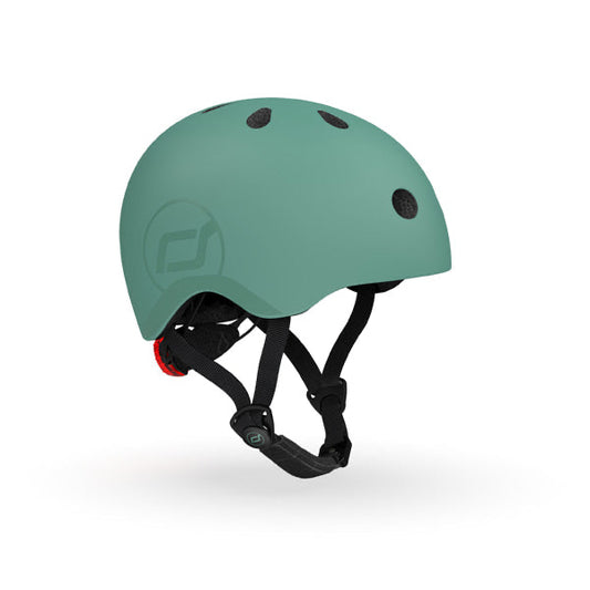 Bērnu ķivere zaļa, Helmet Forest, Scoot and Ride, S-M