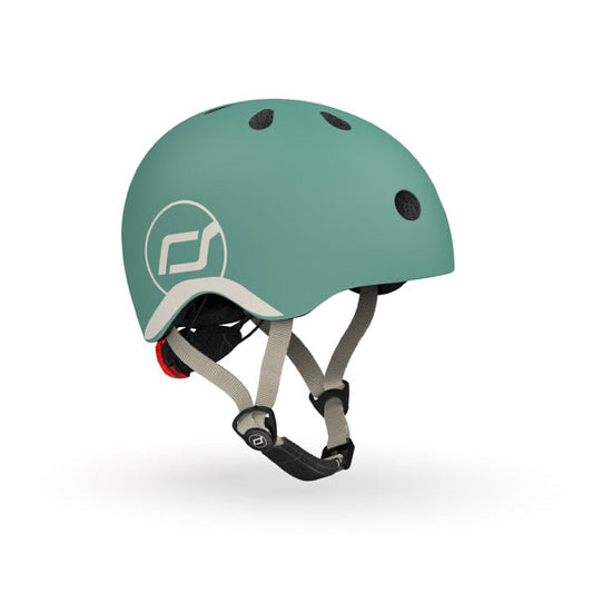 Bērnu ķivere zaļa, Helmet Forest, Scoot and Ride, S-M