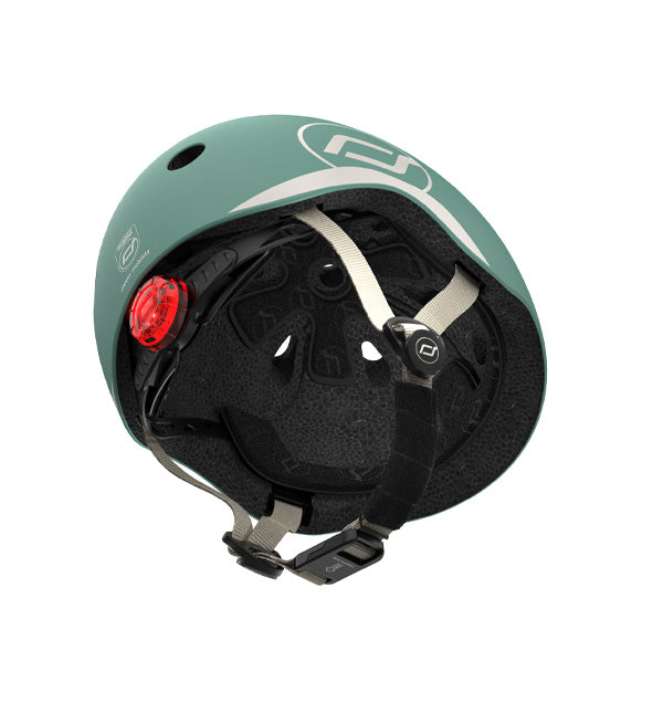 Bērnu ķivere zaļa, Helmet Forest, Scoot and Ride, S-M