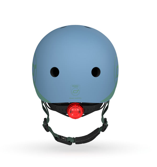 Bērnu ķivere zila, Helmet Steel, Scoot and Ride, S-M