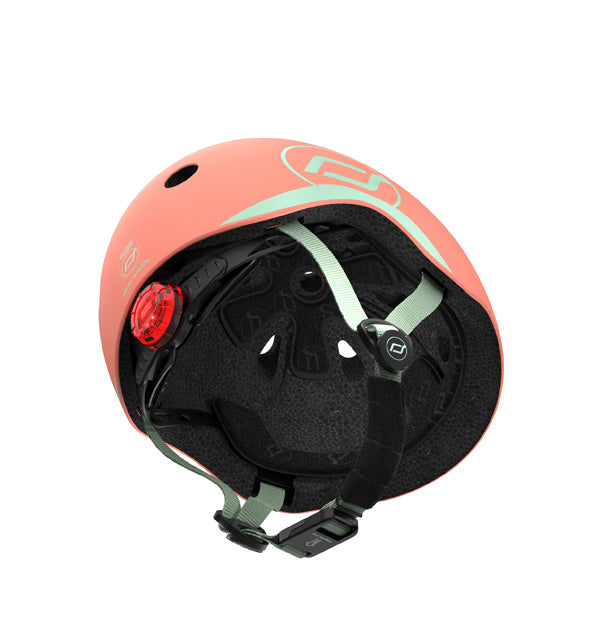 Bērnu ķivere oranža, Helmet Peach, Scoot and Ride, S-M