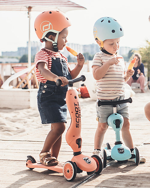 Bērnu ķivere oranža, Helmet Peach, Scoot and Ride, S-M