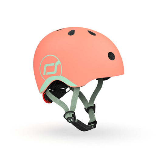 Bērnu ķivere oranža, Helmet Peach, Scoot and Ride, S-M