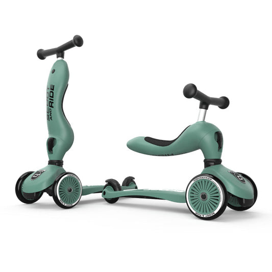 Transformējams skrejritenis Highway Kick 1, 2in1, Forest, Scoot and Ride, 96269
