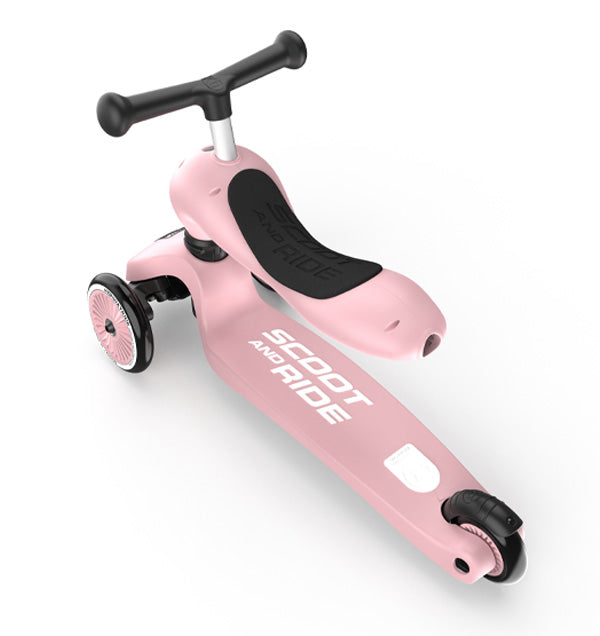 Transformējams skrejritenis Highway Kick 1, 2in1, Rose, Scoot and Ride, rozā 96270