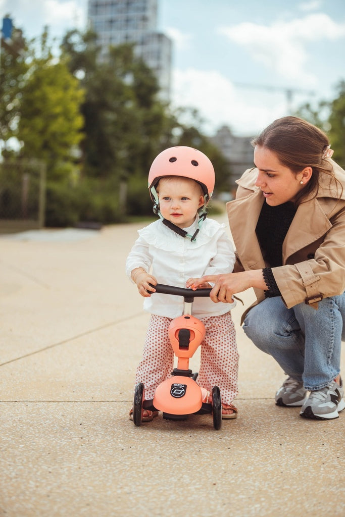 Bērnu ķivere oranža, Helmet Peach, Scoot and Ride, 96389
