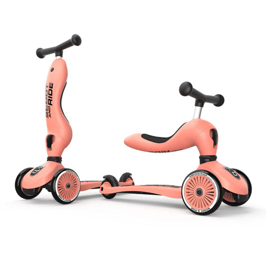 Transformējams skrejritenis Highway Kick 1, 2in1, Peach, Scoot and Ride, 96353