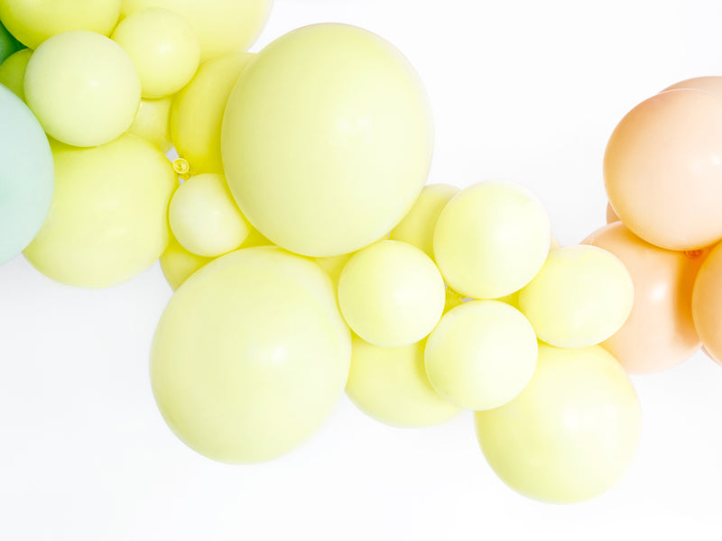 Hēlija balons - Pastel Light Yellow Balloon, 30cm, Hēlija baloni Liepājā, SB14P-084J