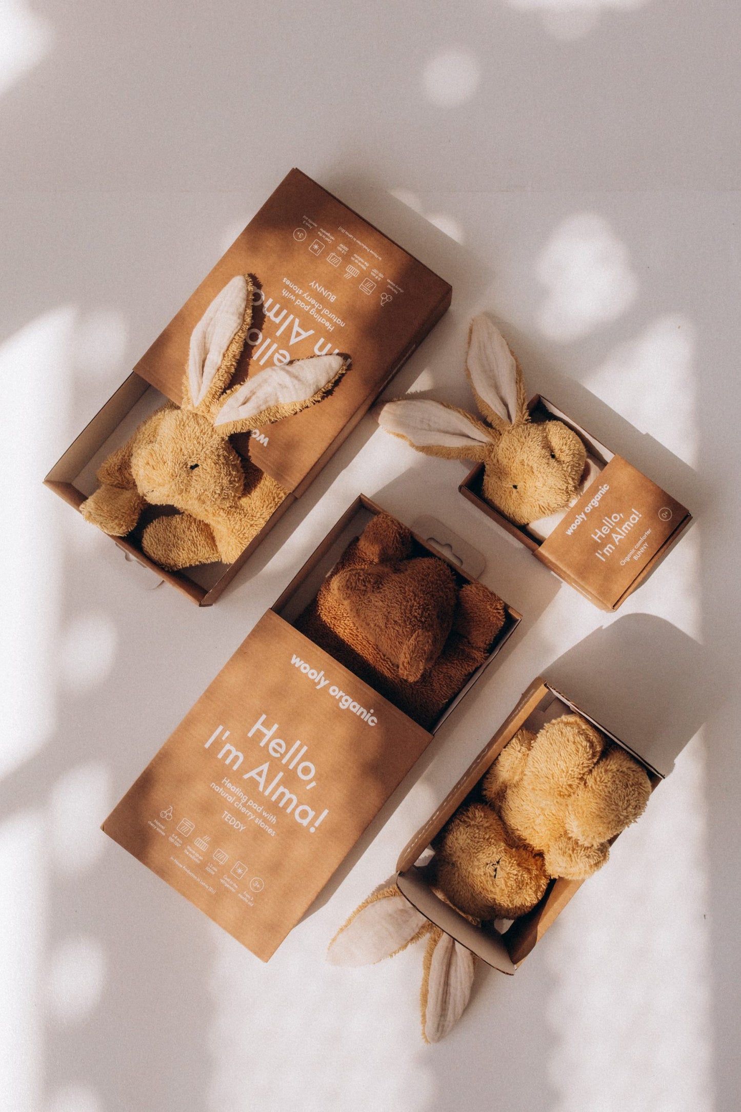 Sildošais spilventiņš Lācis, Heating Pad Teddy, Wooly Organic, T-905-T-117