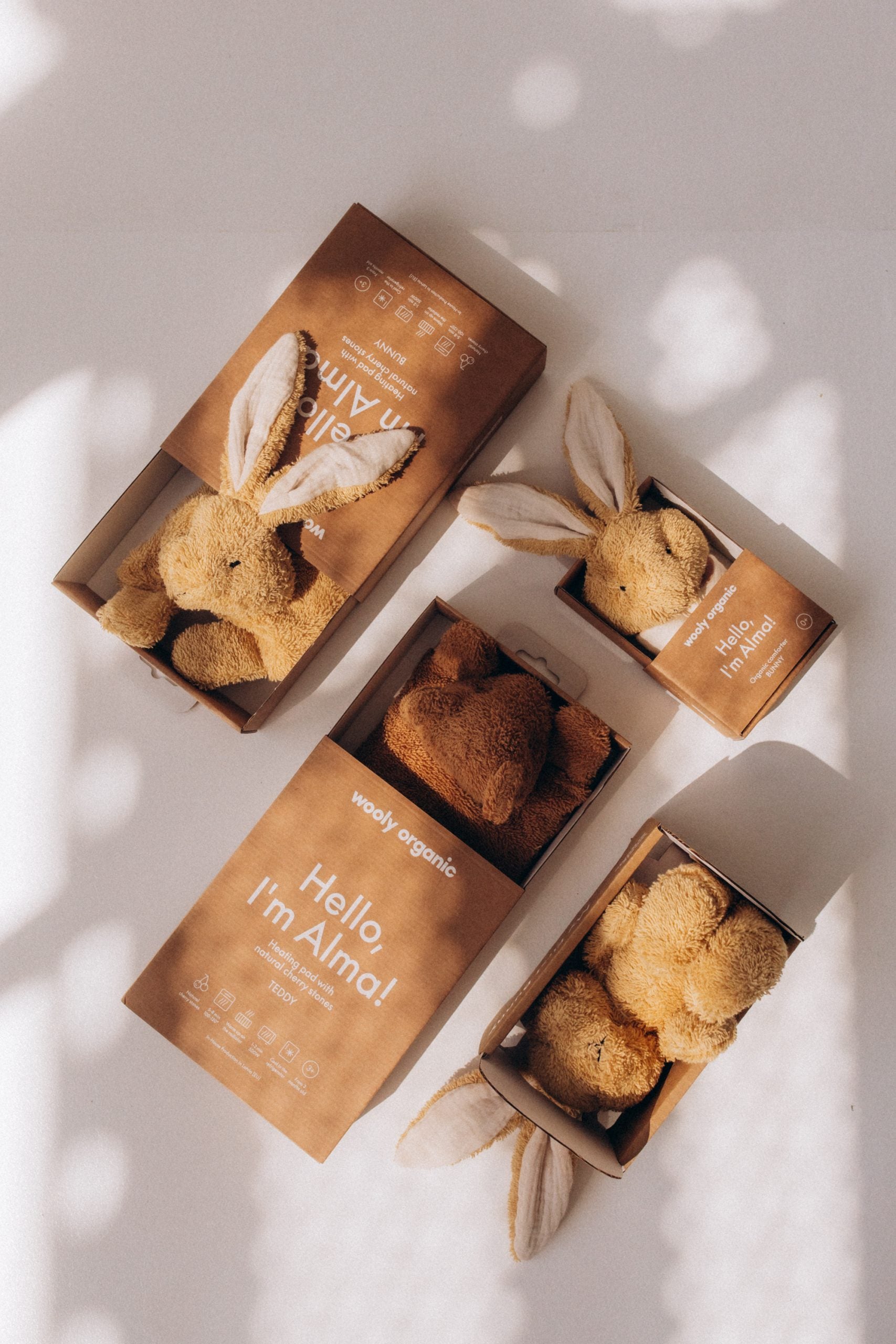 Sildošais spilventiņš Lācis, Heating Pad Teddy, Wooly Organic, T-905-T-117