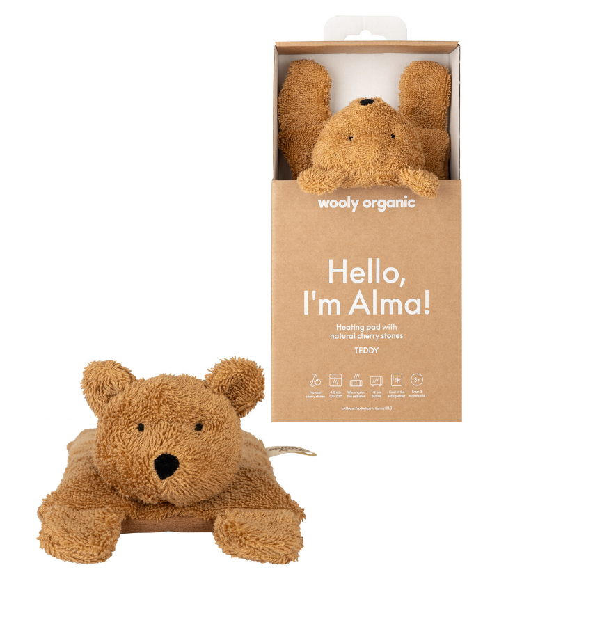 Sildošais spilventiņš Lācis, Heating Pad Teddy, Wooly Organic, T-905-T-117