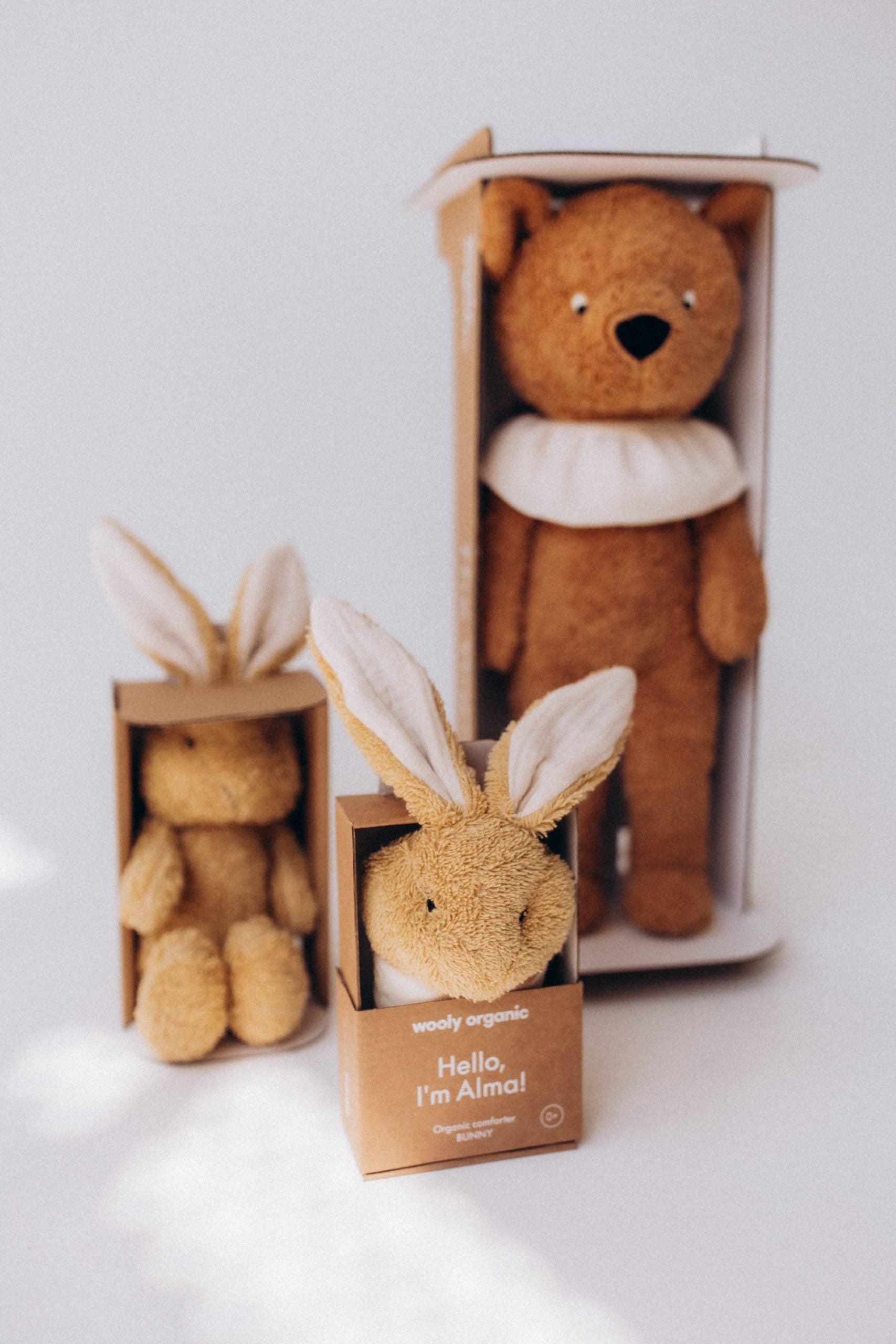 Muslīna sedziņa Zaķis, Muslin Comforter Soft Bunny, Wooly Organic, T-912-B-129