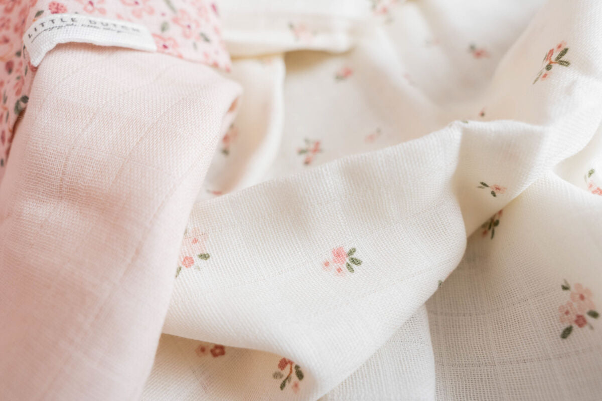 Muslīna kokvilnas autiņi Muslin Swaddles, Fairy Floral & Blossom, Little Dutch, TE51894031