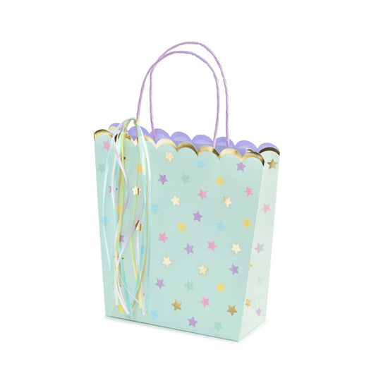 Dāvanu maisiņš Zvaigznītes, Gift Bag Stars, 22x23x8cm, Party Deco, TNP11