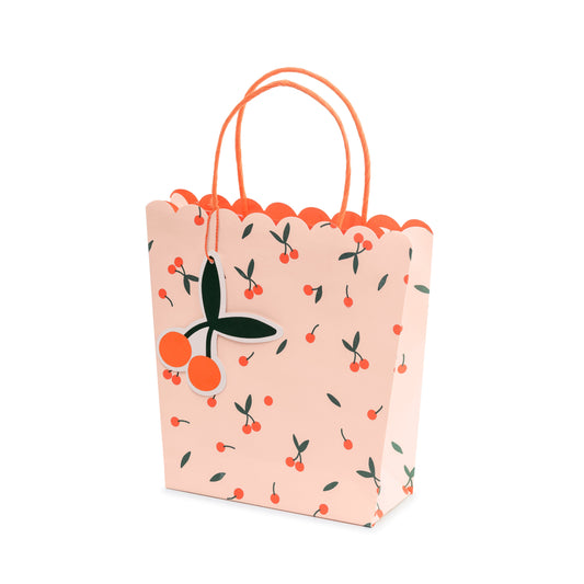 Mazais dāvanu maisiņš Ķirši, Gift Bag Cherries, 23x22x8 cm, TNP9
